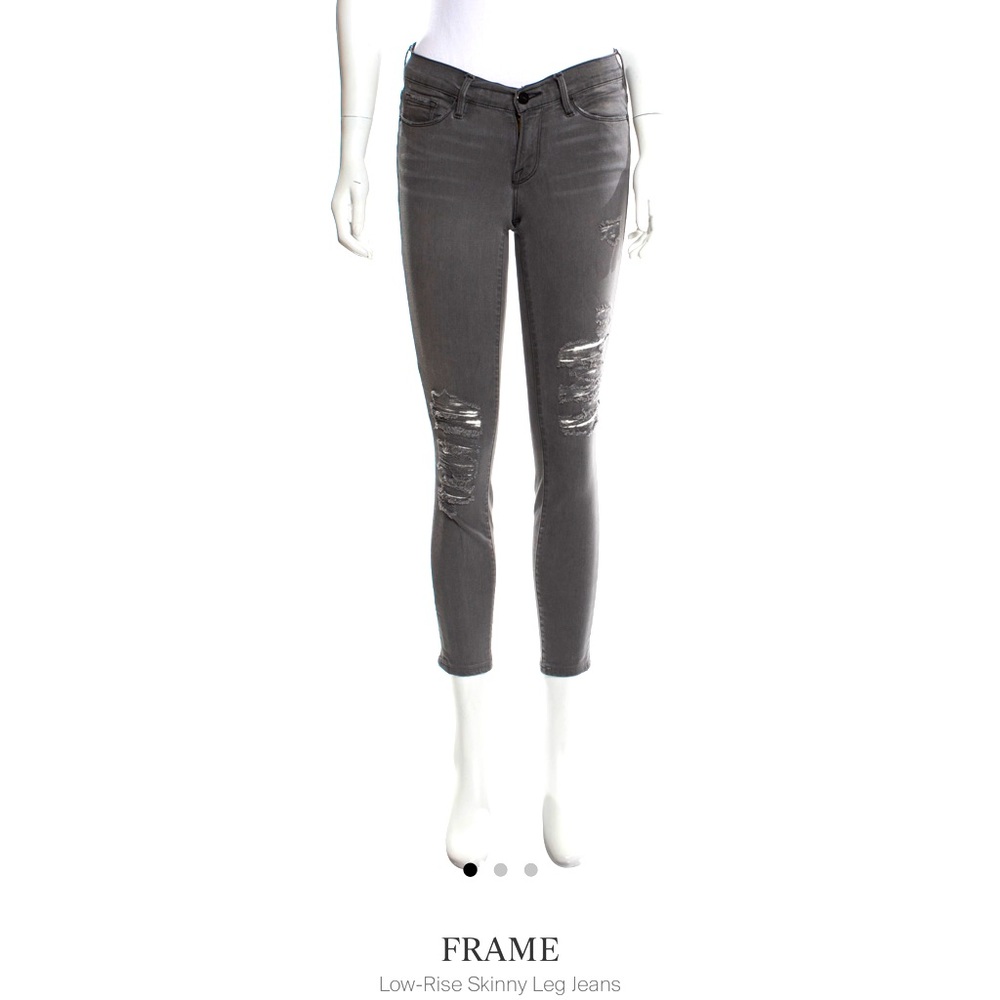 Frame Distressed Skinny Jeans